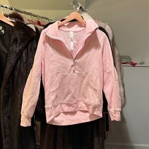 Lululemon pink quarter zip new without tags
